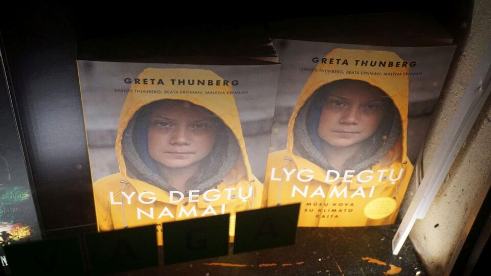 Greta Thunberg, promocja książki na wystawie w księgarni, Wilno, Litwa, styczeń 2020 roku  / autor: wPolityce.pl