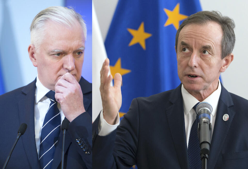 Jarosław Gowin i prof. Tomasz Grodzki / autor: Andrzej Wiktor/Fratria