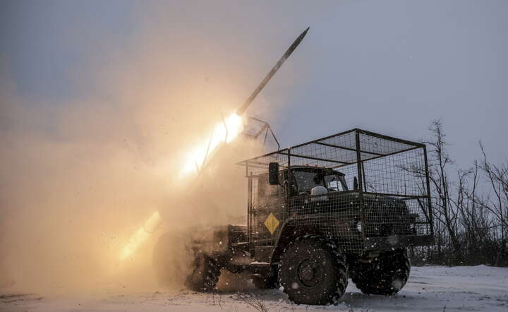 Wyrzutnia rakiet BM-21 Grad 24. Brygady Zmechanizowanej Sił Zbrojnych Ukrainy / autor: PAP/EPA/24TH MECHANIZED BRIGADE PRESS SERVICE