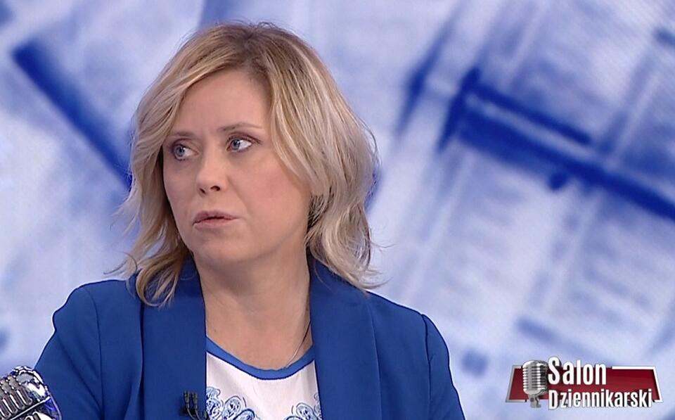 Redaktor naczelna wPolityce.pl Marzena Nykiel w programie "Salon Dziennikarski" / autor: screen TVP Info