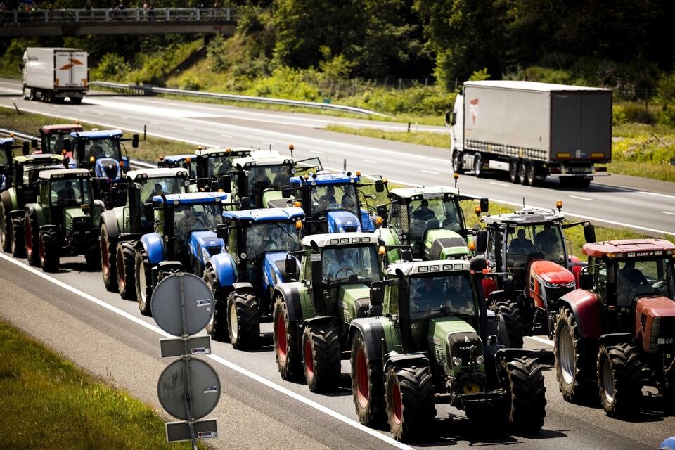 Protest holenderskich rolników. / autor: PAP/EPA