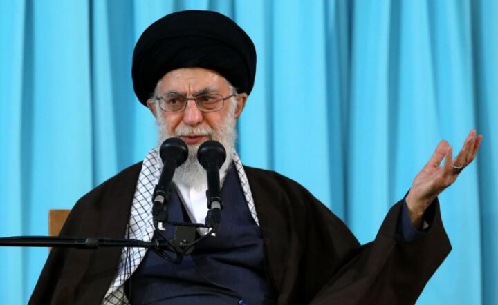 Przywódca Iranu ajatollah Al-Chamenei przemawia 21 marca z okazji świąt irańskiego nowego roku / autor: fot. PAP/EPA