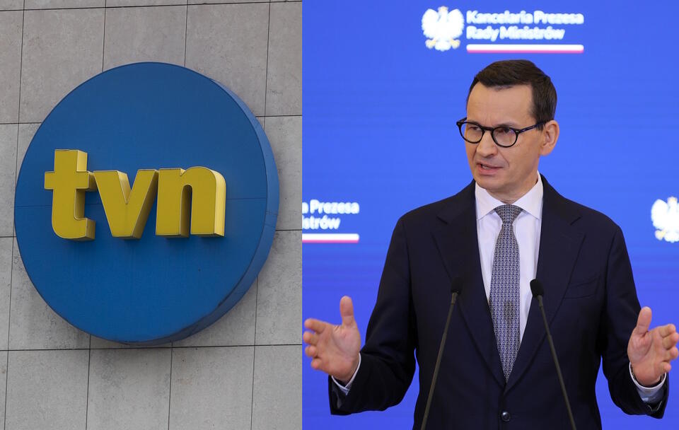 Premier Morawiecki, TVN / autor: Fratria/PAP/Paweł Supernak