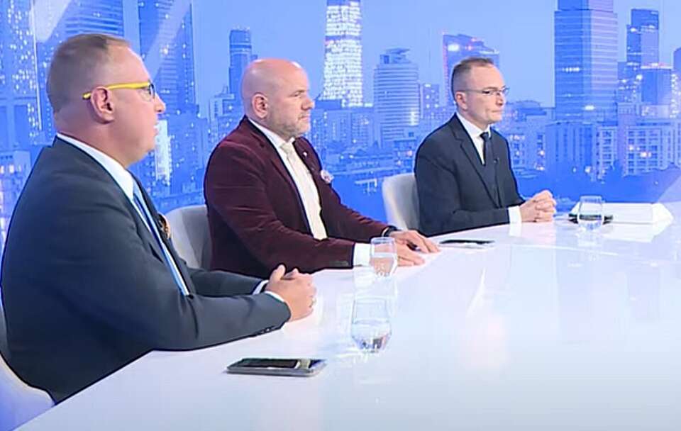 Łukasz Osmalak, Mariusz Gosek i Marek Woch  / autor: Telewizja wPolsce24