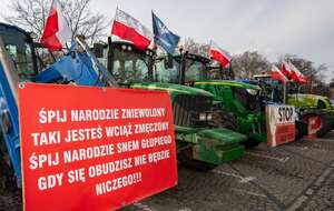 Rolnicy protestowali we Wrocławiu przeciwko polityce UE! / autor:  PAP/Krzysztof Ćwik