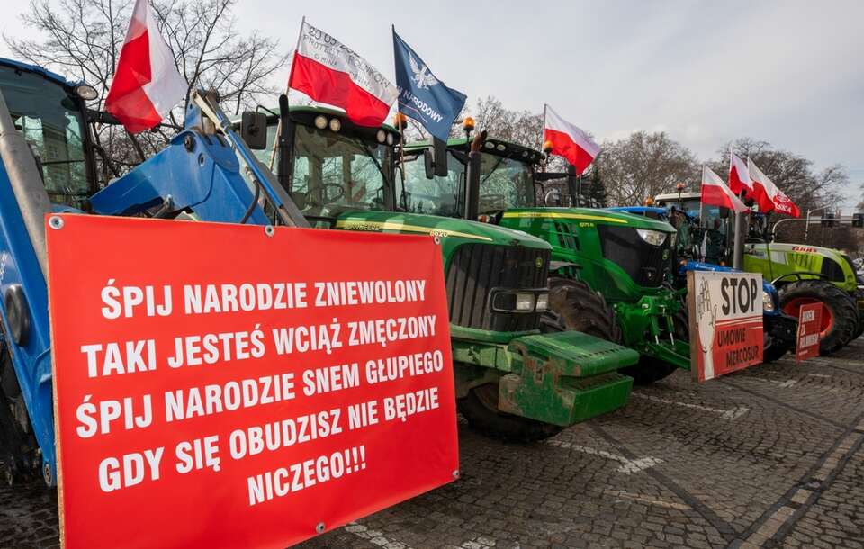 TYLKO U NAS. Rolnicy protestowali we Wrocławiu