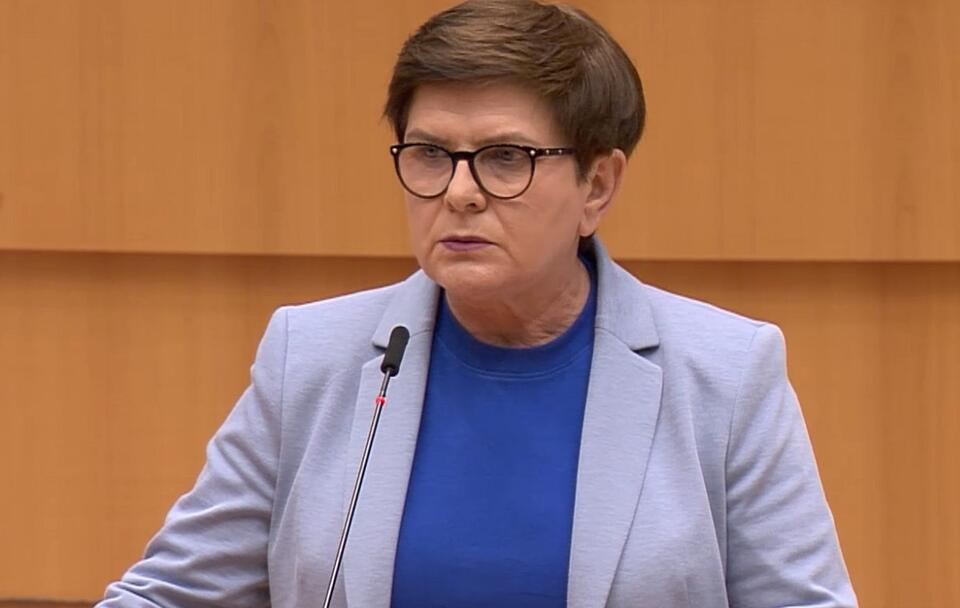 Beata Szydło / autor: screenshot europarl.europa.eu