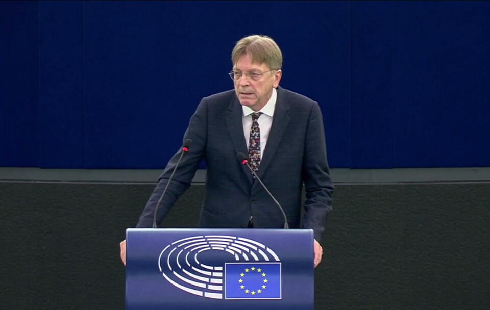 Guy Verhofstadt / autor: screenshot YouTube Renew Europe,