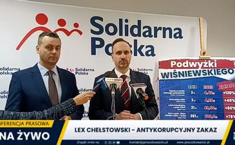 Solidarna Polska za rozszerzeniem ustawy antykorupcyjnej