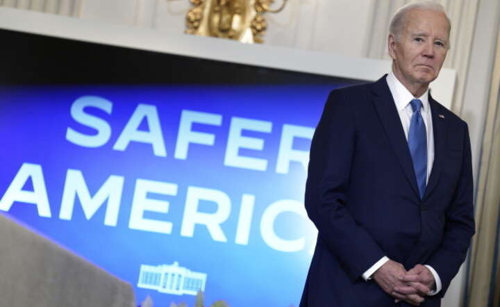 Prezydent Joe Biden w Białym Domu. Konferencja o walce z przestępczością w USA / autor: PAP/ EPA/YURI GRIPAS