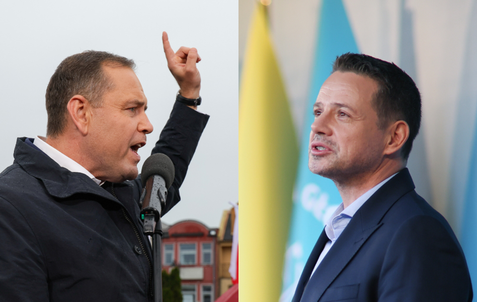 Karol Nawrocki i Rafał Trzaskowski / autor: PAP/Paweł Supernak/Leszek Szymański