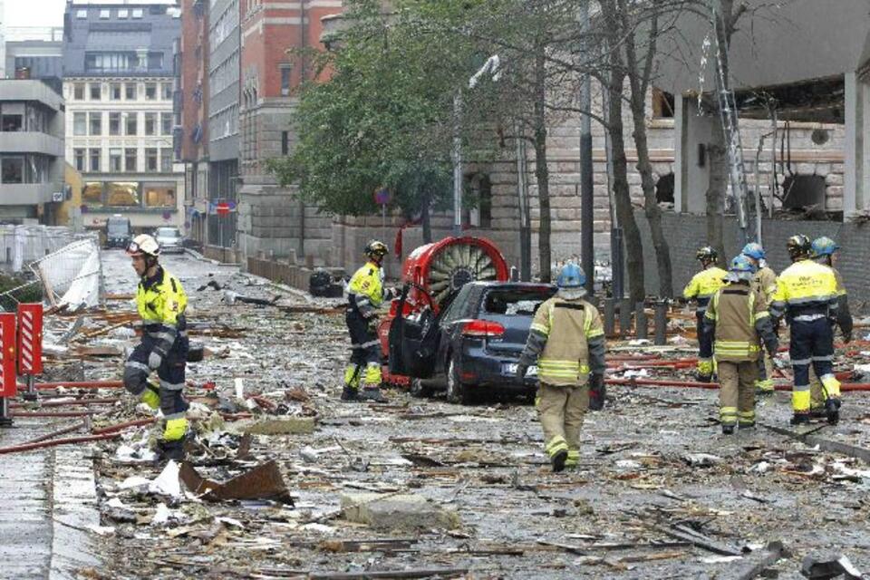 Po zamachu w Osło. Fot. PAP/EPA