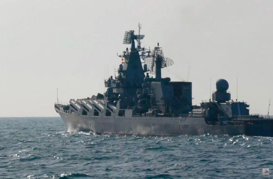 Krążownik Moskwa / autor: EPA/RUSSIAN DEFENCE MINISTRY