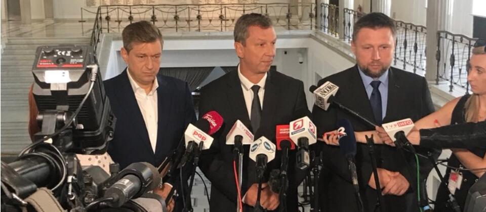 Andrzej Halicki, Marcin Kierwiński i Mariusz Witczak. / autor: Twitter/PO News