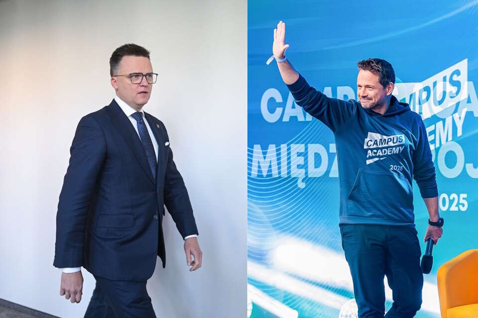 Szymon Hołownia i Rafał Trzaskowski / autor: PAP-Marcin Obara/Jerzy Muszyński