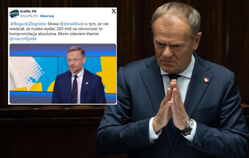 Donald Tusk, Zbigniew Bogucki / autor: Fratria/X