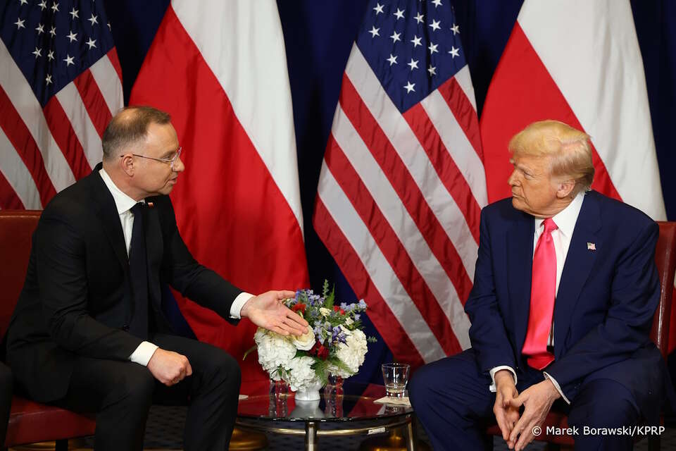 Prezydent RP Andrzej Duda i prezydent USA Donald Trum / autor: Marek Borawski / KPRP