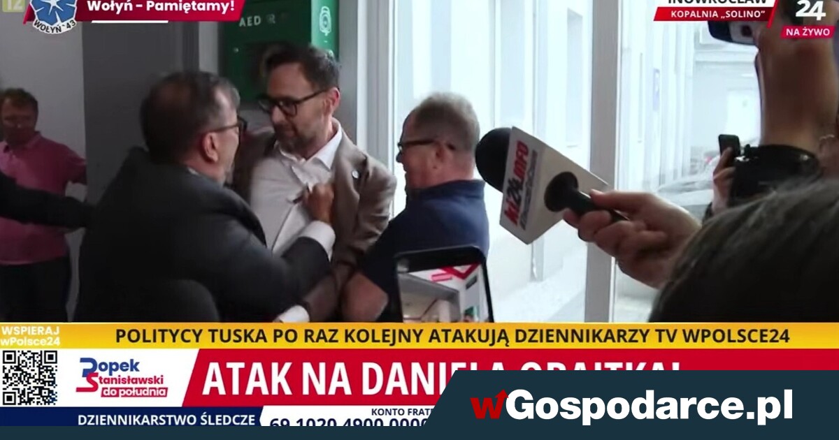 Attack on Daniel Obajtek in the Solino mine in front of the cameras!