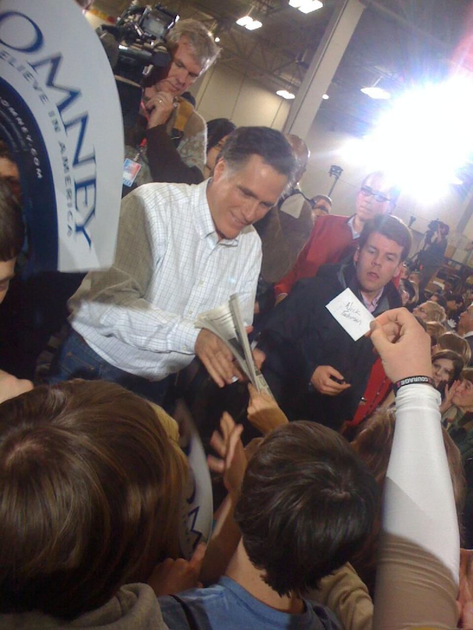 Mitt Romney w czasie kampanii. Fot. wPolityce.pl/Paweł Burdzy