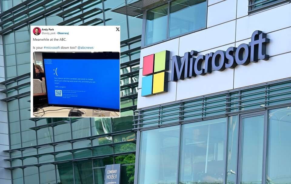 Globalna awaria Microsoftu!Paraliż na lotniskach i w bankach