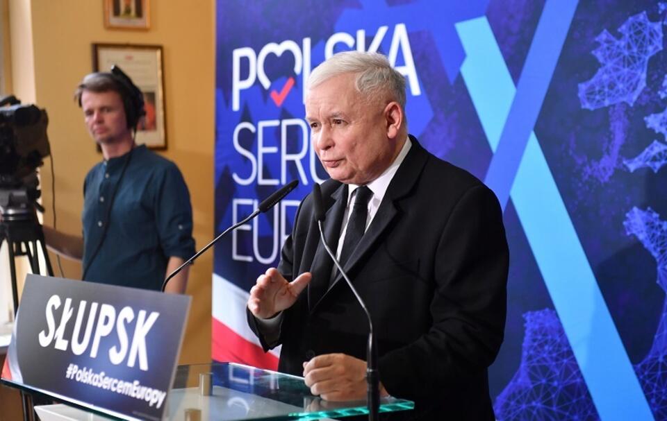 Prezes PiS Jarosław Kaczyński / autor: PAP/Marcin Gadomski