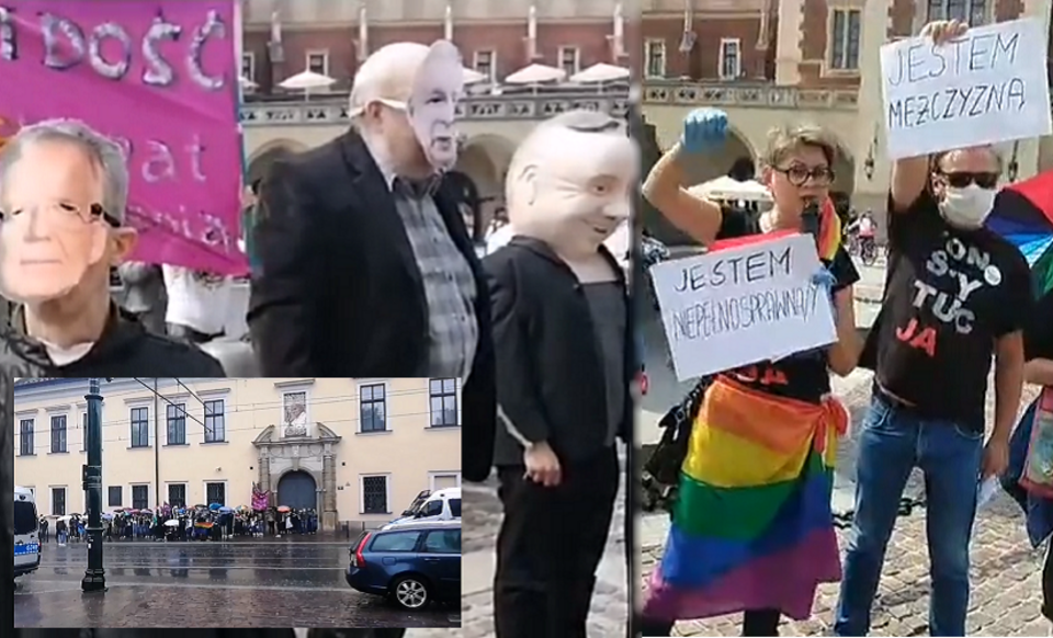 Manifestacja LGBT w Krakowie / autor: Facebook/DOŚĆ milczenia - STOP klerykalizacji Polski. Inicjatywa Obywatelska