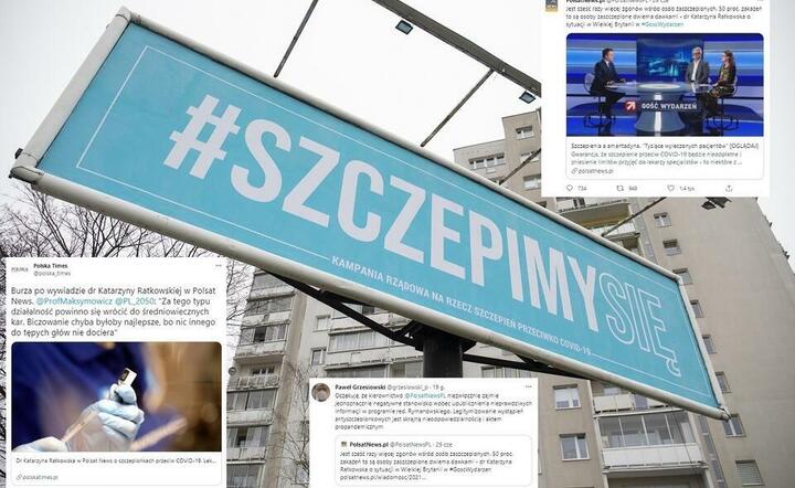 Billboard promujący akcję #Szczepimysię  / autor: Fratria