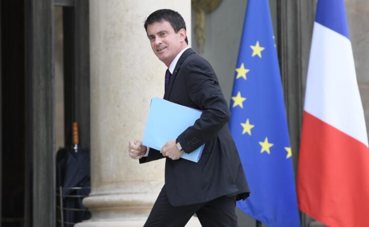 Premier Francji Manuel Valls, fot. PAP/EPA/CHRISTOPHE SAIDI 