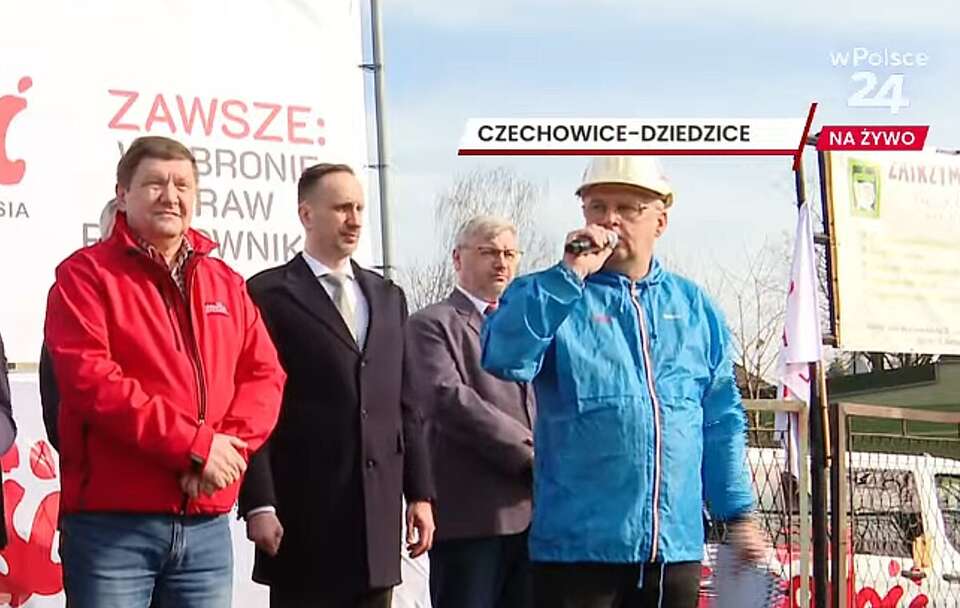 Protest górników kopalni "Silesia"! Nie damy się zastraszyć