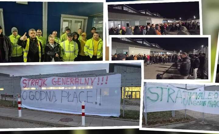 W polskich fabrykach Valeo rozpoczął się strajk generalny załogi / autor: wPolsce24.tv