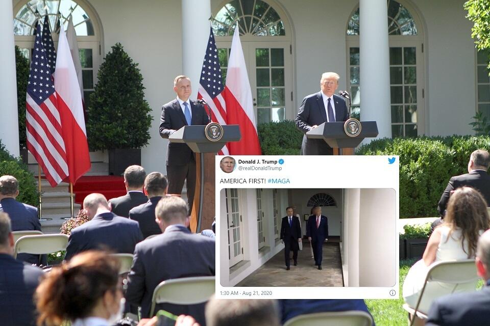Donald Trump i Andrzej Duda  / autor: Fratria/M.Czutko; Twitter/Donald Trump
