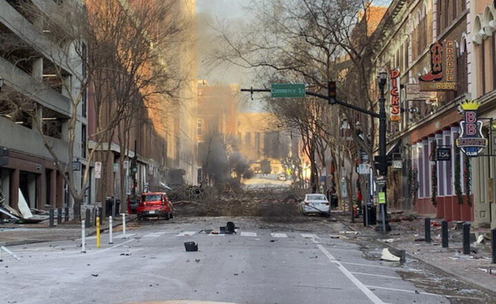 Eksplozja w Nashville (USA) / autor: PAP/EPA