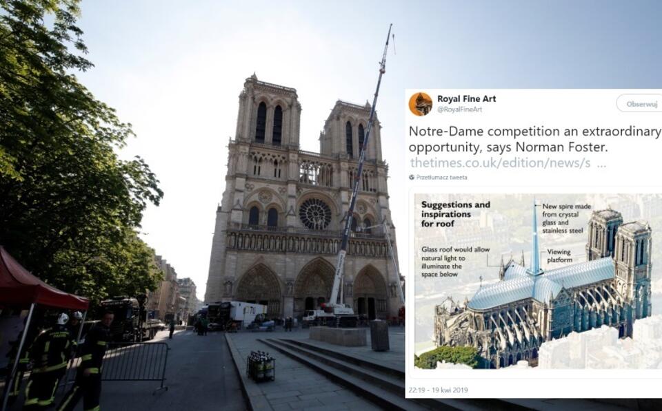 Notre Dame / autor: PAP/EPA/Twitter