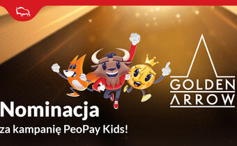 Kampania PeoPay KIDS nominowana w konkursie Golden Arrow 2021