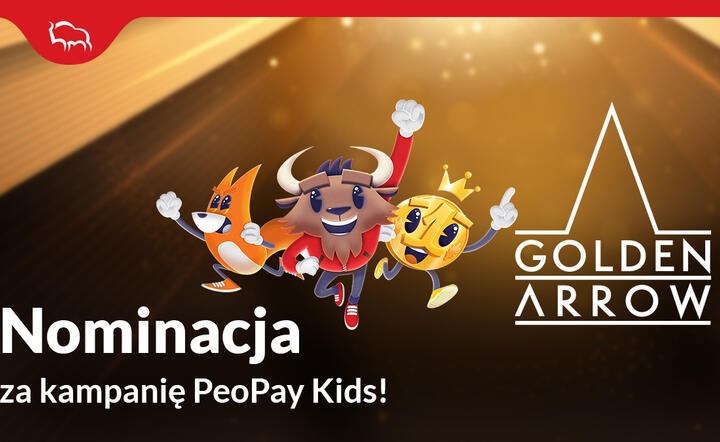 Kampania PeoPay KIDS nominowana w konkursie Golden Arrow 2021