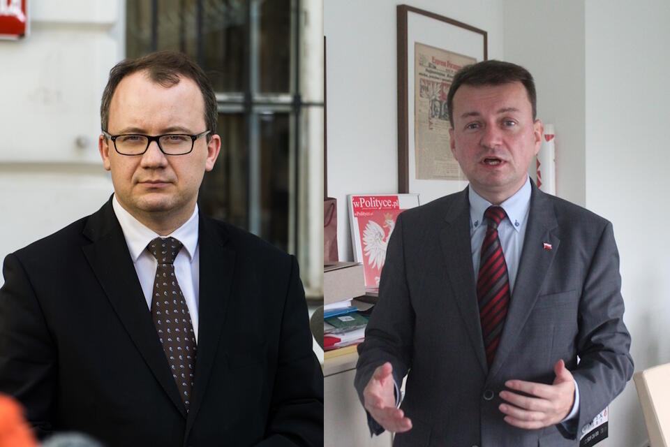 minister sprawiedliwości Adam Bodnar / poseł Mariusz Błaszczak / autor: Fratria