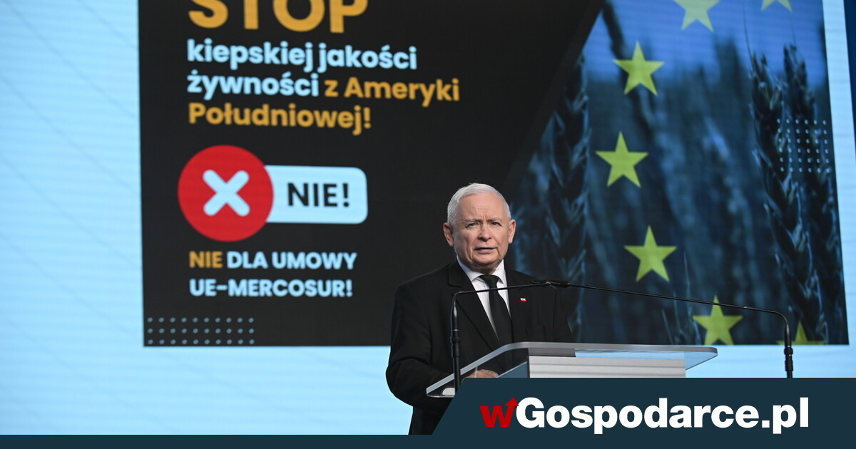 Kaczyński: nie godzimy się na umowę UE z Mercosur