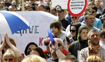 AFERA FRANKOWA: W Chorwacji 10 tys. posiadaczy kredytów we frankach wyszło na ulice Zagrzebia