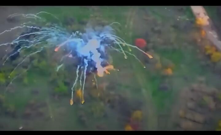 Zapis z drona - walki na Ukrainie / autor: fot. Funker530/YouTube