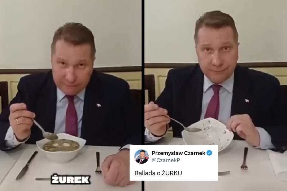 Prof. Czarnek i zupa. "Zaraz będzie po żurku, zobaczycie"
