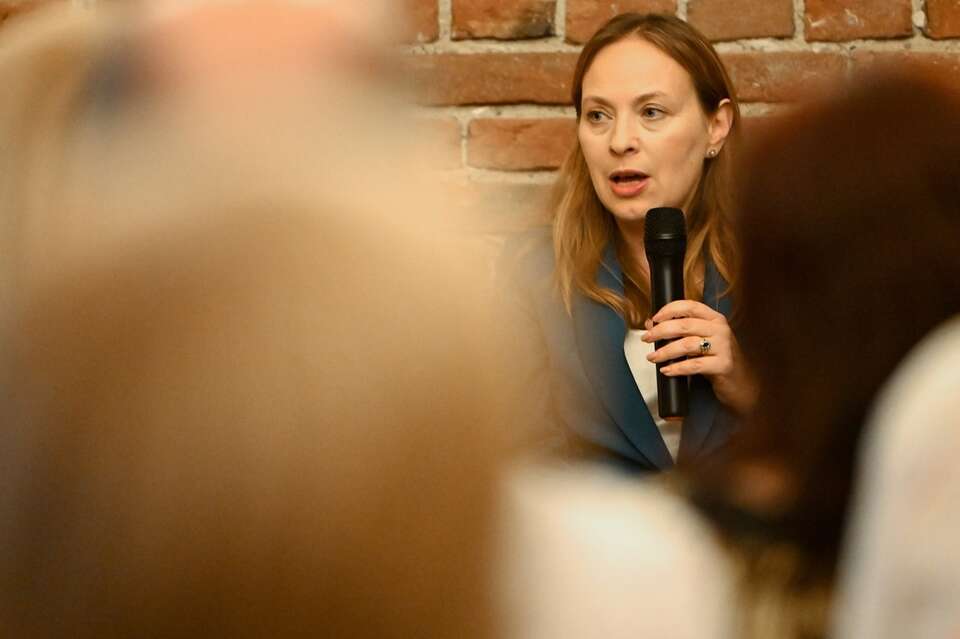 Minister funduszy i polityki regionalnej Katarzyna Pełczyńska-Nałęcz podczas spotkania z mieszkańcami w Lublinie / autor: PAP/Wojtek Jargiło