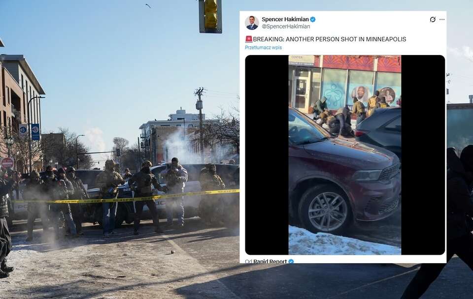 zmarł mężczyzna postrzelony przez agentów ICE / autor: EPA/CRAIG LASSIG Dostawca: PAP/EPA.