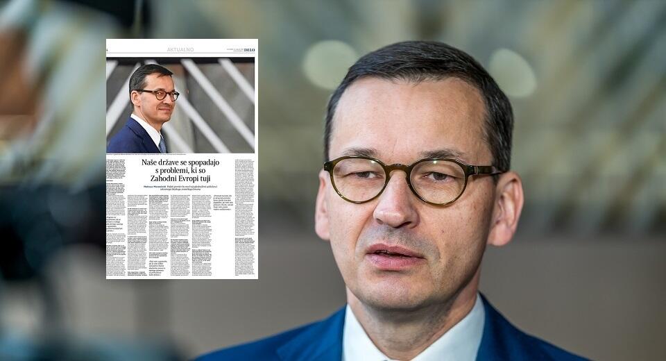 Premier RP Mateusz Morawiecki / autor: Fratria/zdjęcie 'Delo'