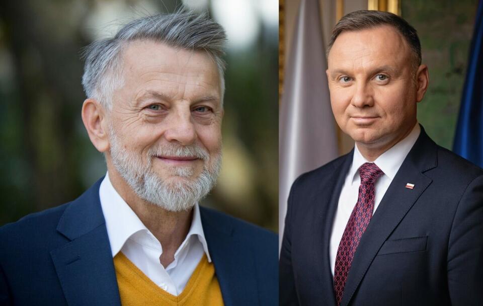Prof. Andrzej Zybertowicz/ Prezydent Andrzej Duda  / autor: Fratria 
