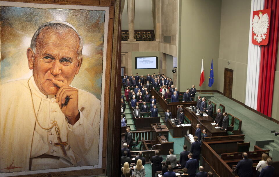św. Jan Paweł II, Sejm RP / autor: Fratria