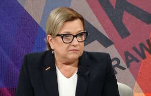 Doradca prezydenta RP Beata Kempa w programie "Kontra Płużańskiego" na antenie Telewizji wPolsce24 / autor: Telewizja wPolsce24