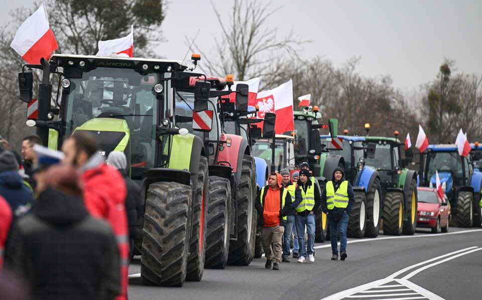 protest rolników w Elblągu / autor: PAP/Adam Warżawa