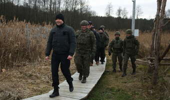 Prezydent w Wigilię z żołnierzami służącymi na granicy