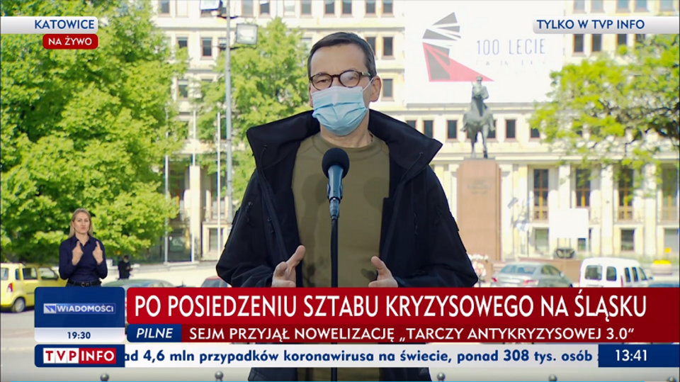 Premier Mateusz Morawiecki / autor: screen TVP Info
