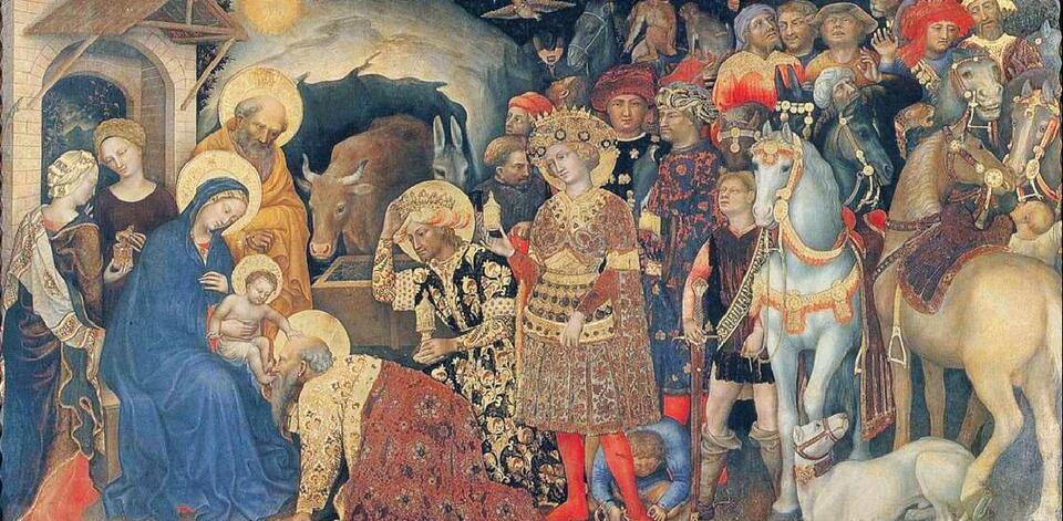 Pokłon Trzech Króli / autor: Obraz Gentile da Fabriano z 1423 r.